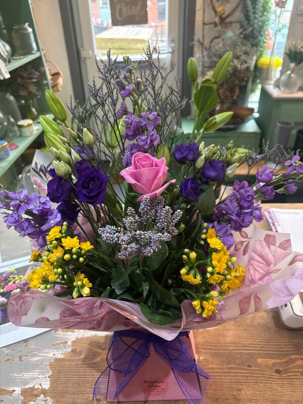 Flowers delivered to customer