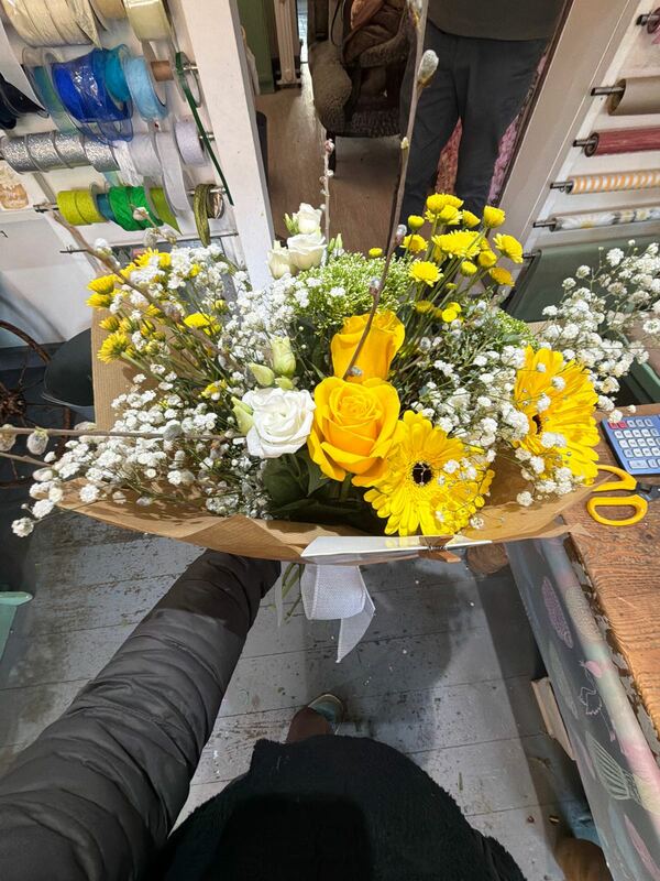 Flowers delivered to customer