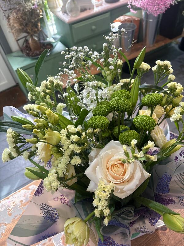 Flowers delivered to customer