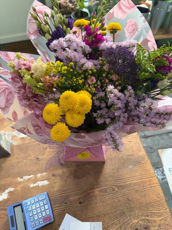 Flowers delivered to customer