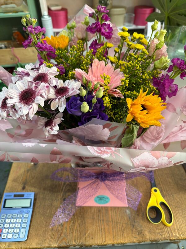 Flowers delivered to customer