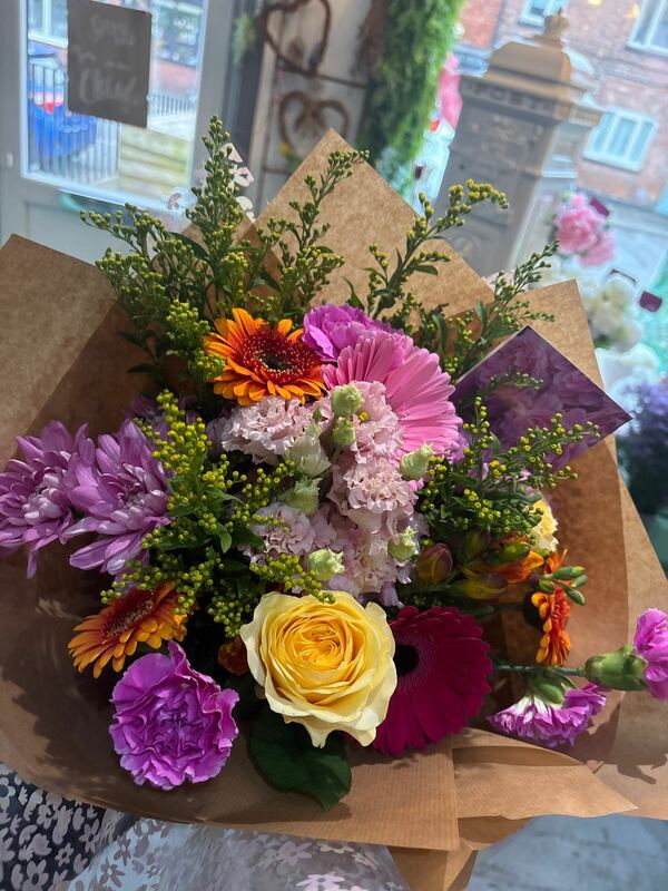 Flowers delivered to customer