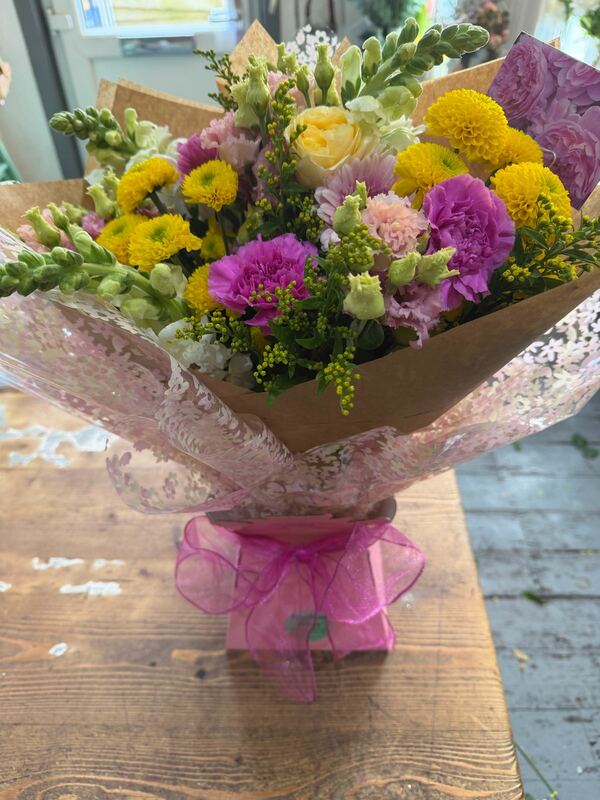 Flowers delivered to customer