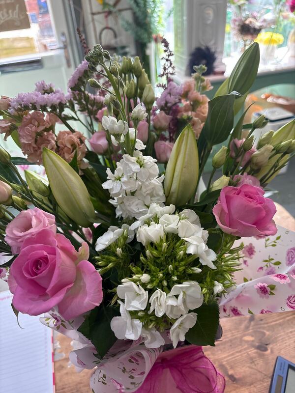 Flowers delivered to customer