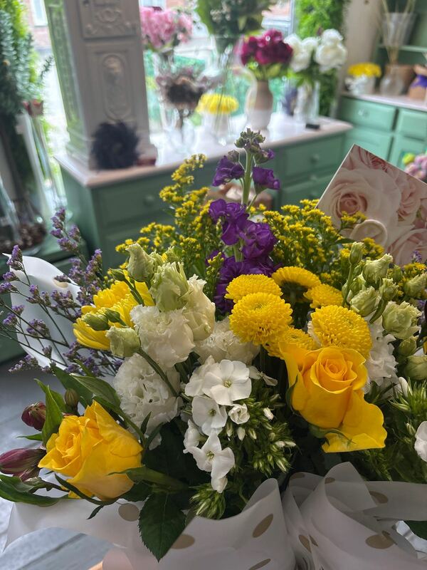 Flowers delivered to customer