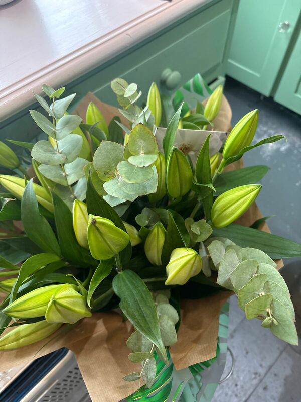 Flowers delivered to customer