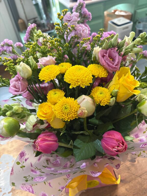 Flowers delivered to customer