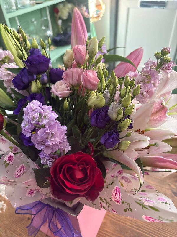 Flowers delivered to customer