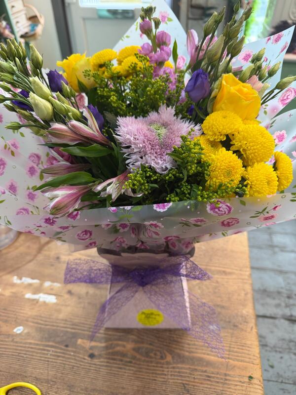 Flowers delivered to customer