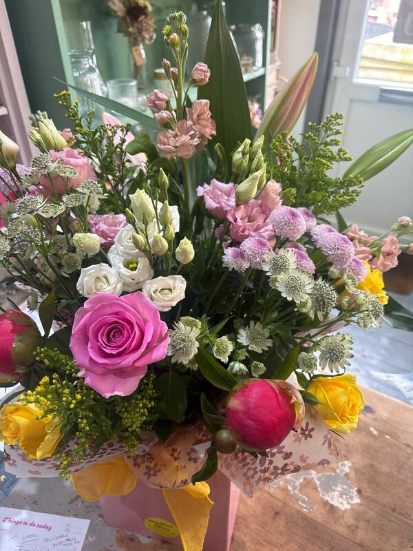 Flowers delivered to customer