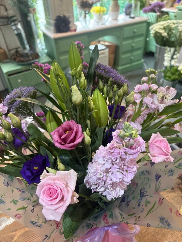 Flowers delivered to customer
