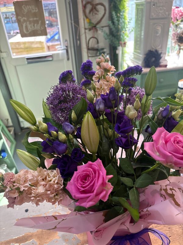 Flowers delivered to customer