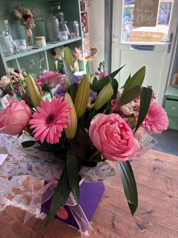 Flowers delivered to customer
