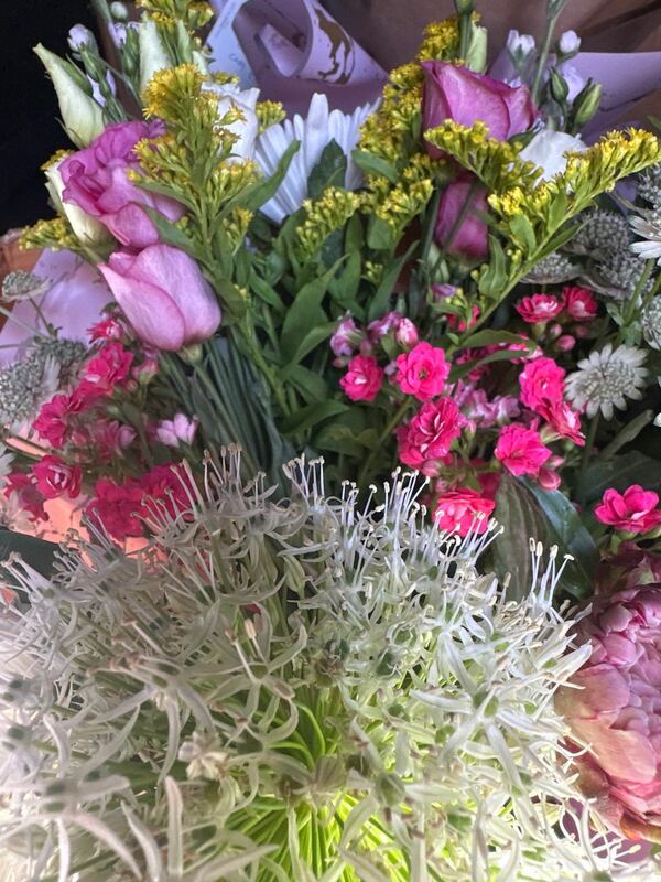 Flowers delivered to customer