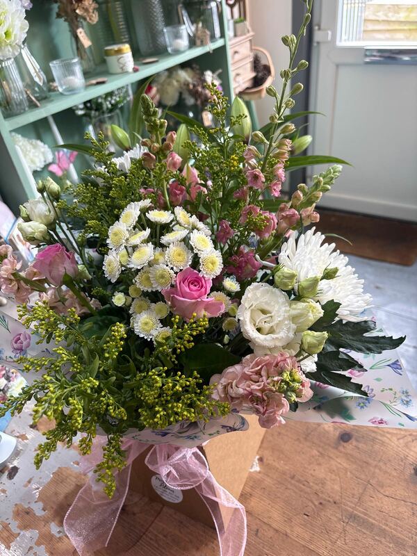 Flowers delivered to customer