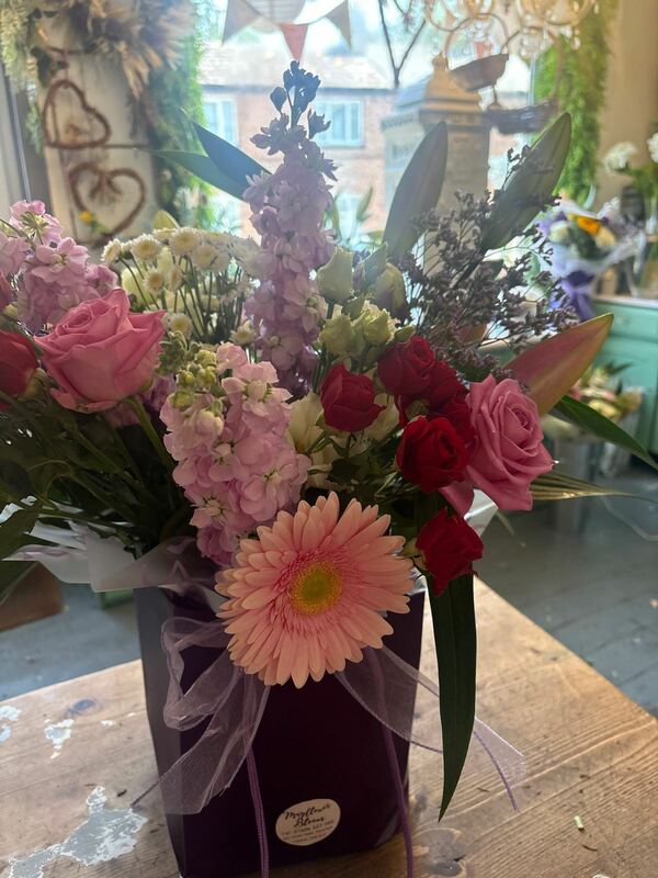 Flowers delivered to customer