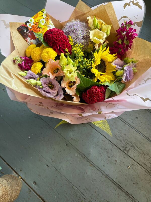 Flowers delivered to customer