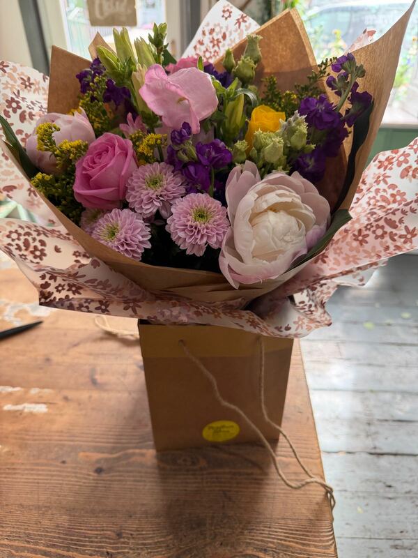 Flowers delivered to customer