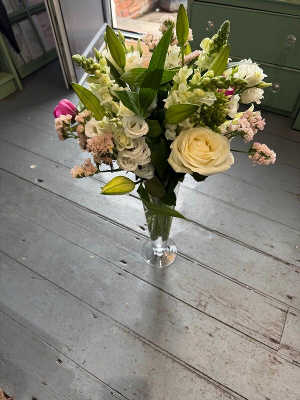 Flowers delivered to customer