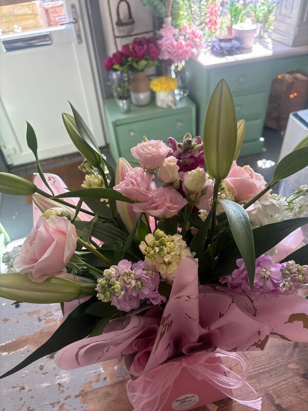 Flowers delivered to customer