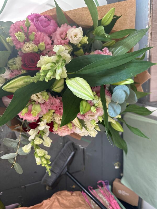 Flowers delivered to customer