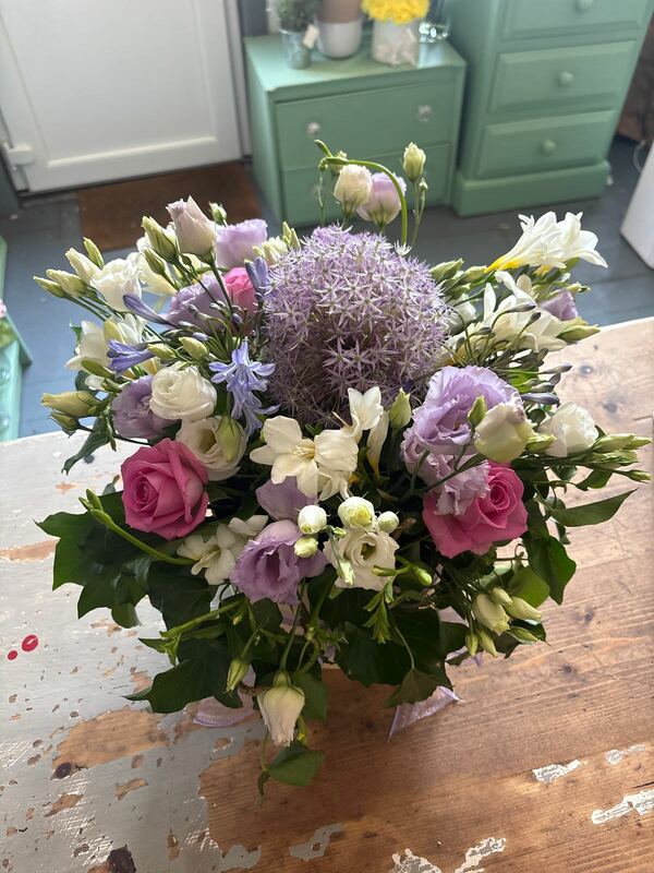 Flowers delivered to customer