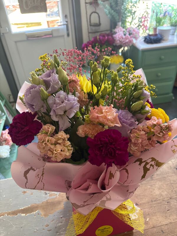 Flowers delivered to customer