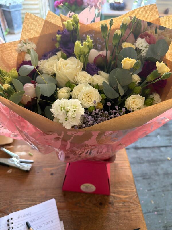 Flowers delivered to customer