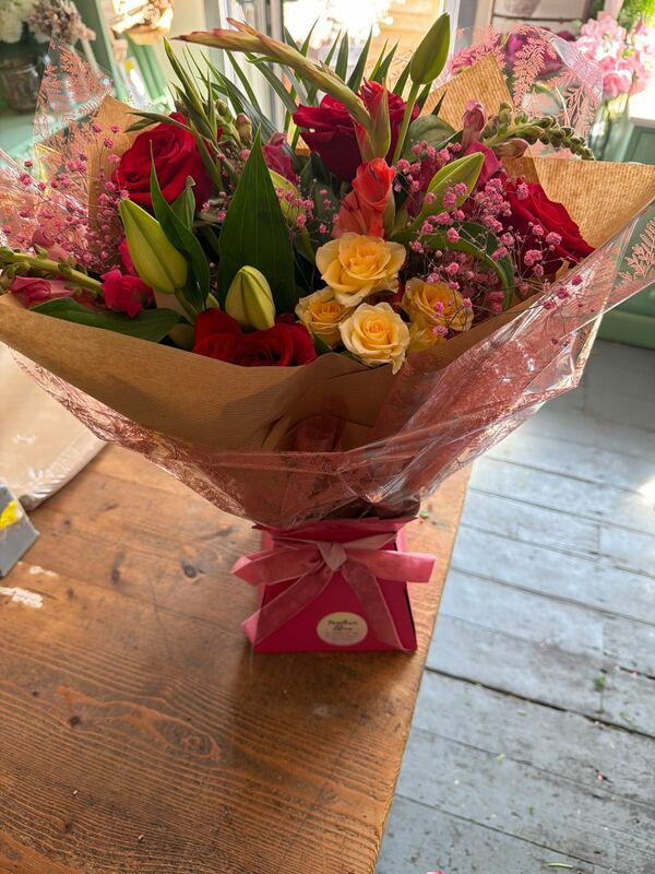 Flowers delivered to customer