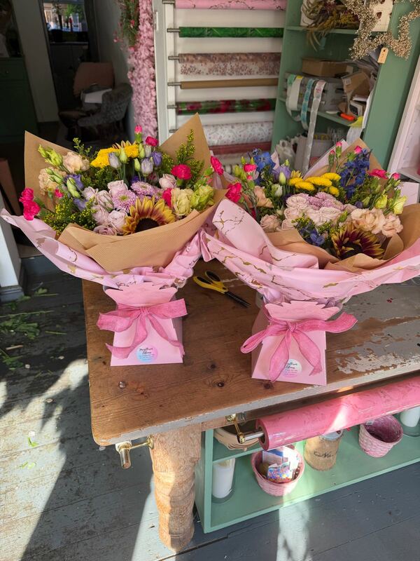 Flowers delivered to customer