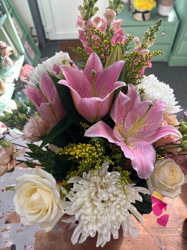 Flowers delivered to customer