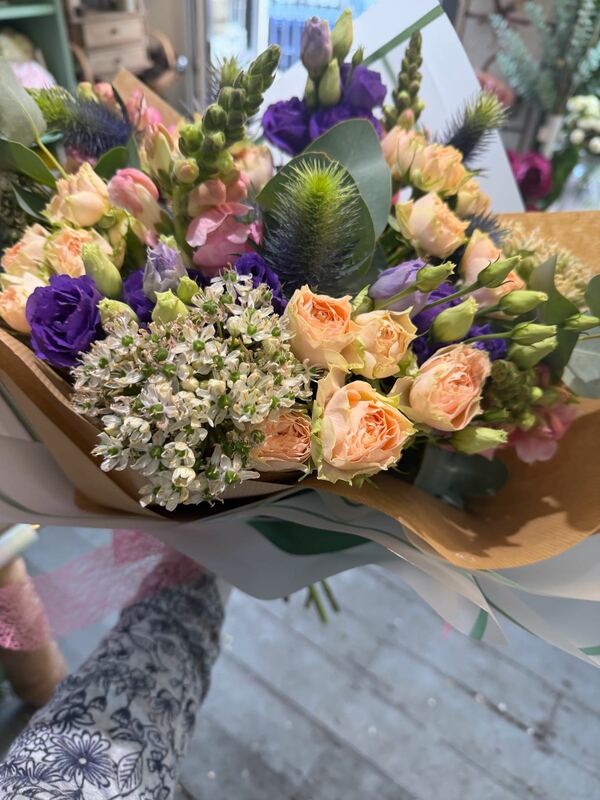 Flowers delivered to customer