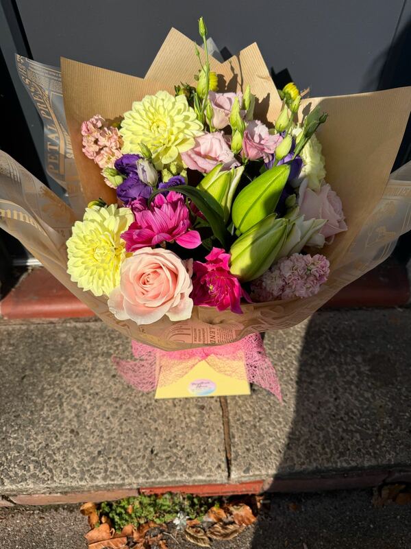 Flowers delivered to customer