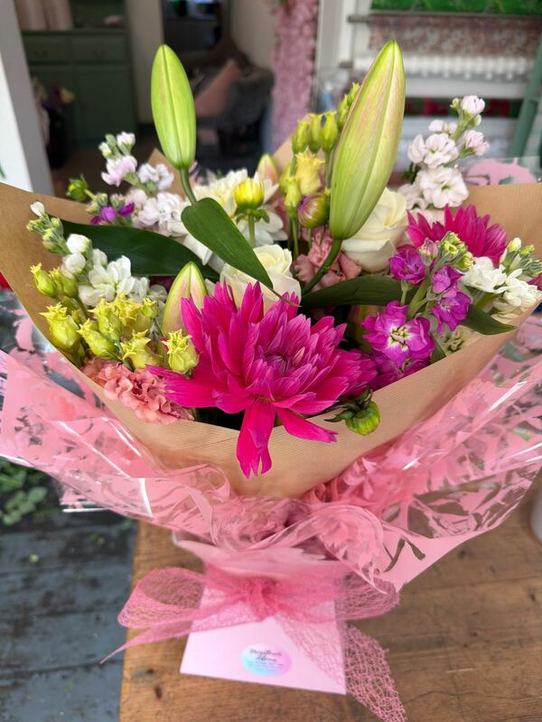 Flowers delivered to customer