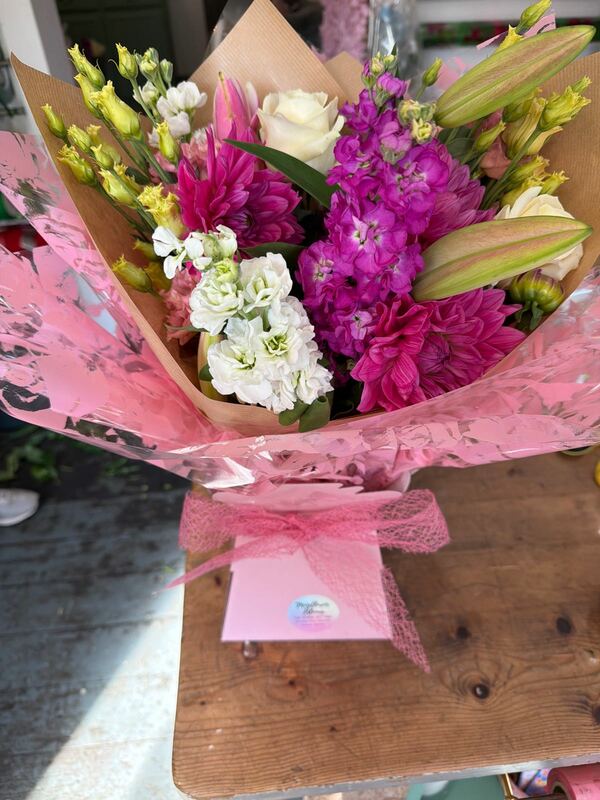 Flowers delivered to customer
