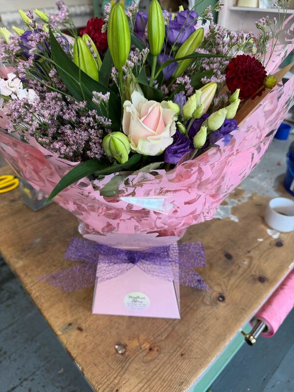 Flowers delivered to customer