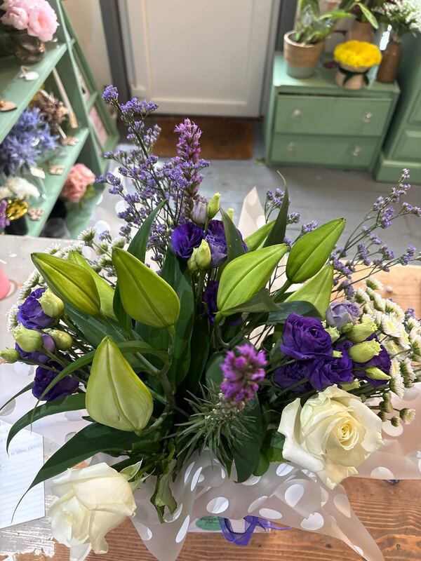 Flowers delivered to customer