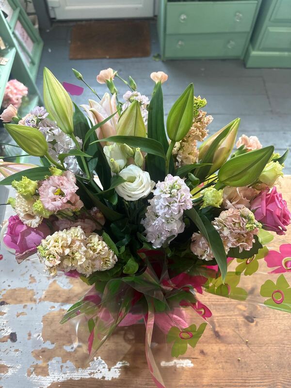 Flowers delivered to customer