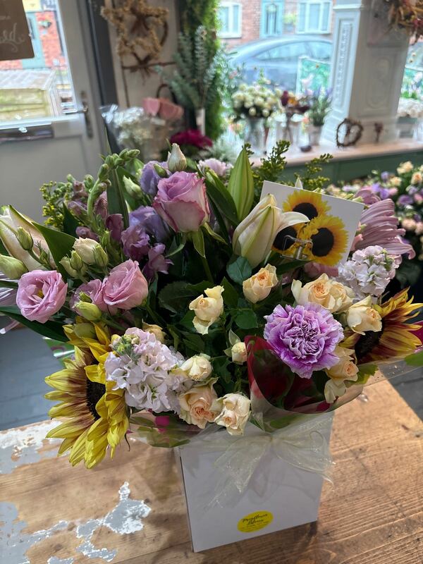 Flowers delivered to customer