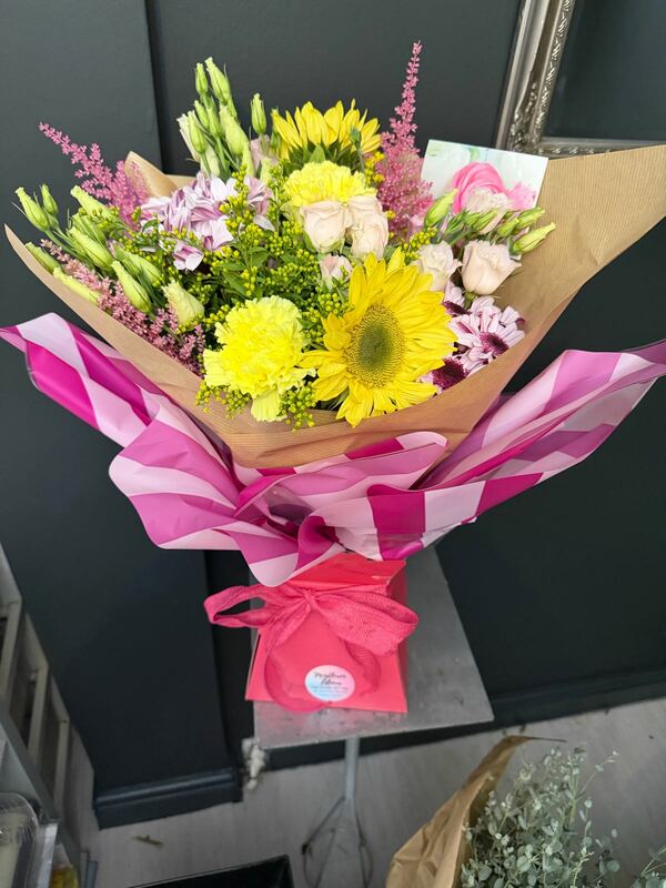 Flowers delivered to customer