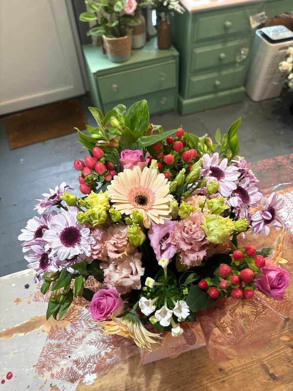 Flowers delivered to customer
