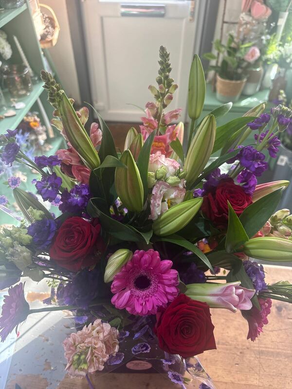 Flowers delivered to customer