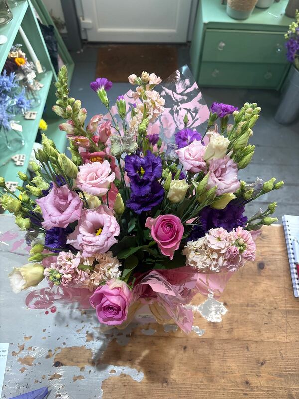 Flowers delivered to customer