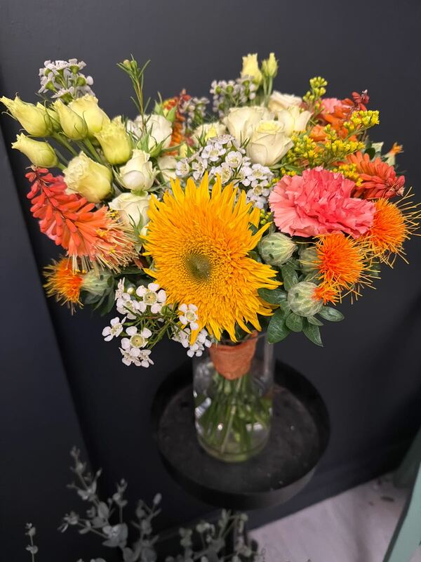 Flowers delivered to customer
