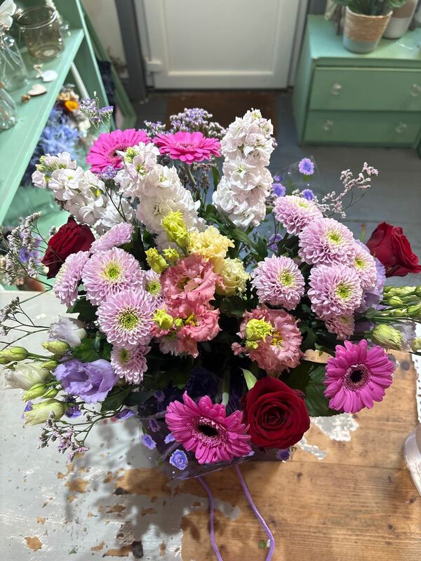 Flowers delivered to customer