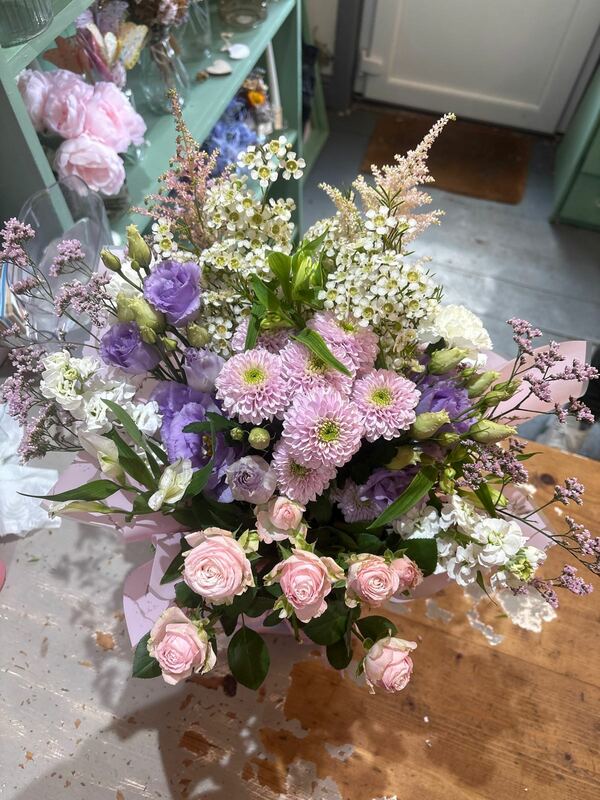 Flowers delivered to customer