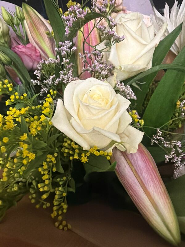 Flowers delivered to customer