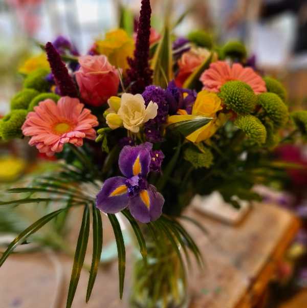 Flowers delivered to customer