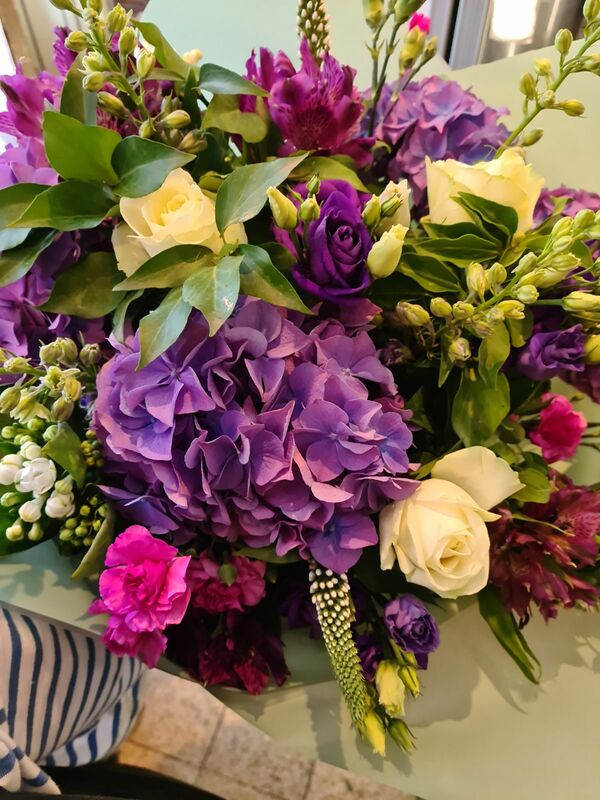 Flowers delivered to customer