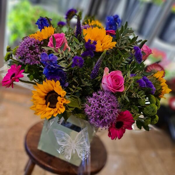 Flowers delivered to customer